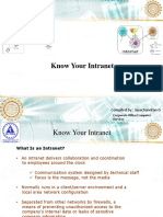 Know Your Intranet: Compiled By: Jayachandran G