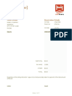 Hotel Invoice Sample 9