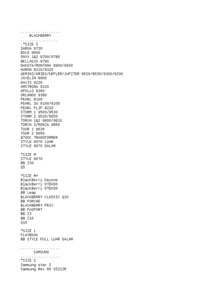 Mobile Phone Model Specifications | PDF | I Phone | I Pod