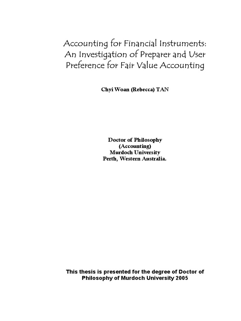 Dissertation Summary | PDF | Qualitative Research | Mark To Market ...