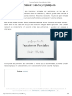 Fracciones Parciales - Casos y Ejemplos - Lifeder