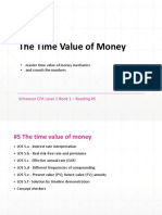 The Time Value of Money: Schweser CFA Level 1 Book 1 - Reading #5