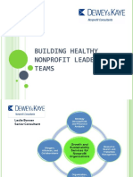 Building healthy nonprofit leadership teams