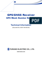 Furuno GNSS Receiver WeekNumberRollover SE18-100-034-00 en