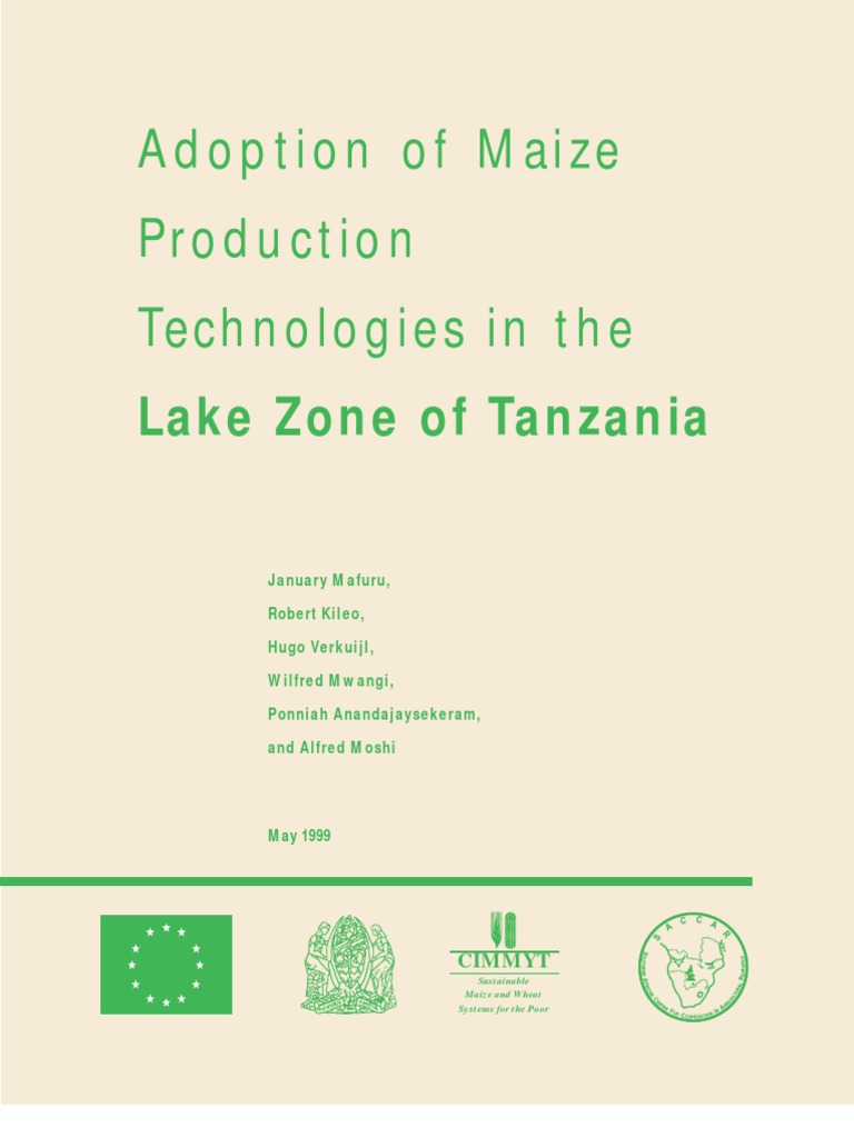 Adoption of Maize Production Technologies in The: Lake Zone of Tanzania ...