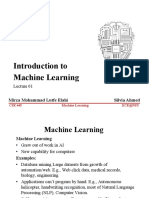 Introduction to Machine Learning Lecture