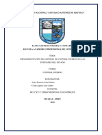 Control Interno en Entidades Del Estado