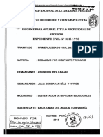 Desalojo por ocupación precaria: Análisis del proceso