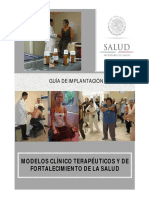  MODELOS CLÍNICO TERAPÉUTICOS Y DE FORTALECIMIENTO DE LA SALUD  