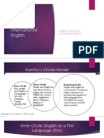 Kachru's model of English circles and priorities for intelligible English varieties