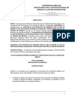 Ley de Gestion Int. y PC CDMX 5 de Junio 2019