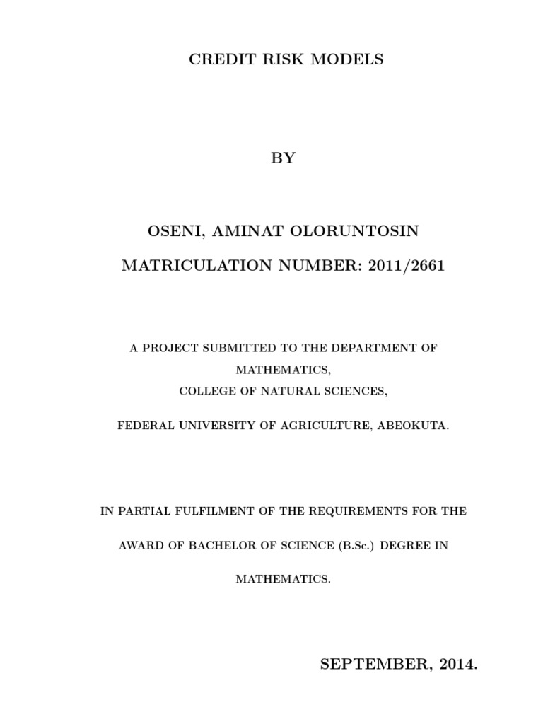 Credit Risk Modeling New - New1 | PDF | Credit Rating | Bond Credit Rating