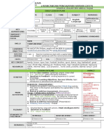 Daily Lesson Plan WEE K DAY Date Class Time Subject Remarks English Language Theme Topic KEY Aspirations Content Standard Learning Standard