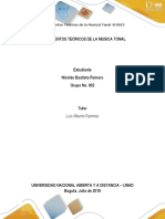 Fundamentos teóricos de la música tonal