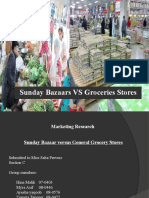 Sunday Bazaars VS Groceries Stores