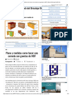 Plano y Medidas Como Hacer Una Comoda Con Gavetas de MDF - Web Del Bricolaje Diseño Diy