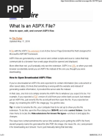 What Is An ASPX File?: How To Open, Edit, and Convert ASPX Files