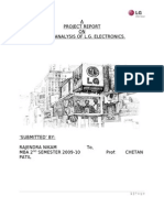 A Project Report ON Trend Analysis of L.G. Electronics