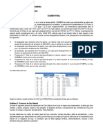 Simulación de Procesos Examen Final 2019 I