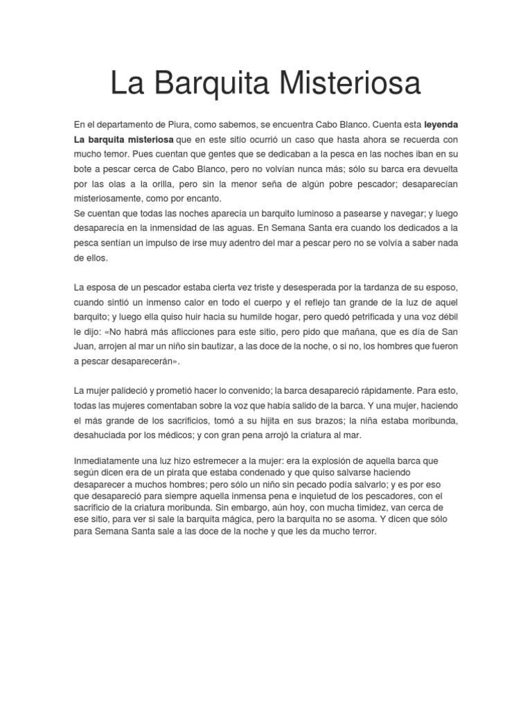 Leyenda La Barquita PDF