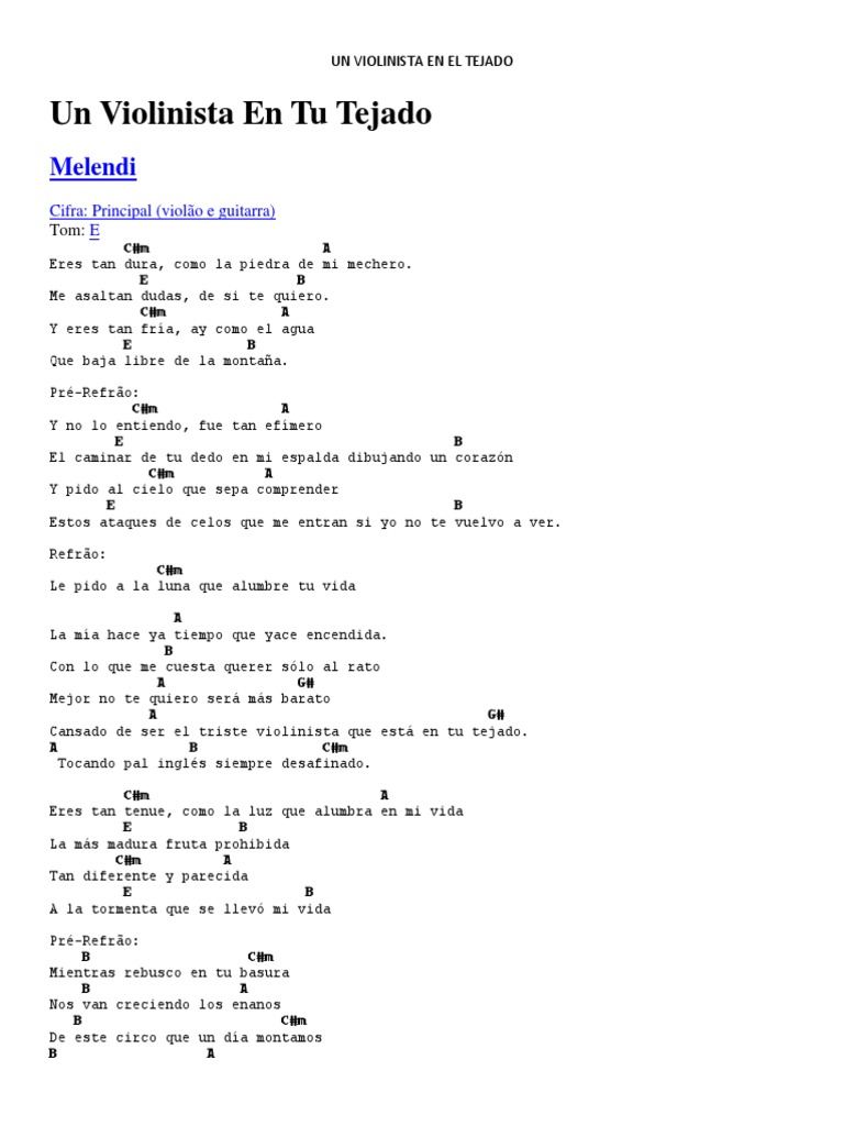 Cancion Con Acordes