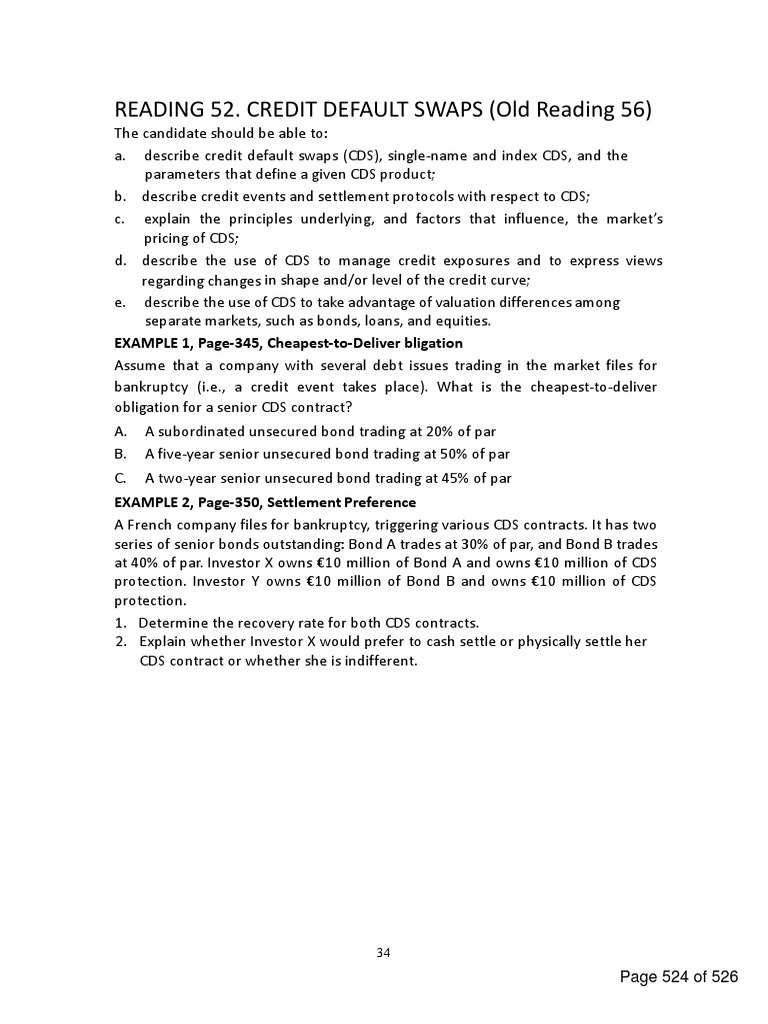 Understanding Credit Default Swaps (CDS) | PDF | Credit Default Swap ...