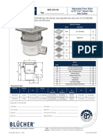 Adjustable Floor Drain Spec Sheet