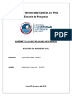 Matemática Avanzada para Ingenieros PUCP