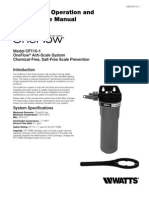 Model OF110-1 OneFlow Anti-Scale System Installation Instructions