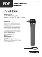 Model OF120-2 OneFlow Anti-Scale System Installation Instructions