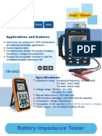 Applications and Features: Battery Internal Impedance, Voltage