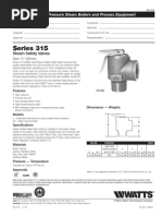 Series 315 Specification Sheet