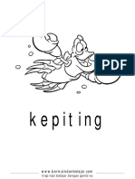 Kepiting - Mewarnai