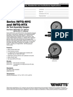 Series IWTG-NYC and IWTG-HTX Specification Sheet
