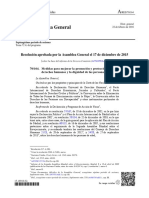 Mejorar La Promocion y Proteccion de Los Derechos Humanos y La Dignidad en de Las Personas de Edad