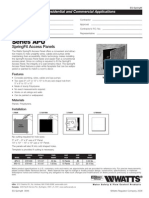 Series APU SpringFit Access Panels Specification Sheet