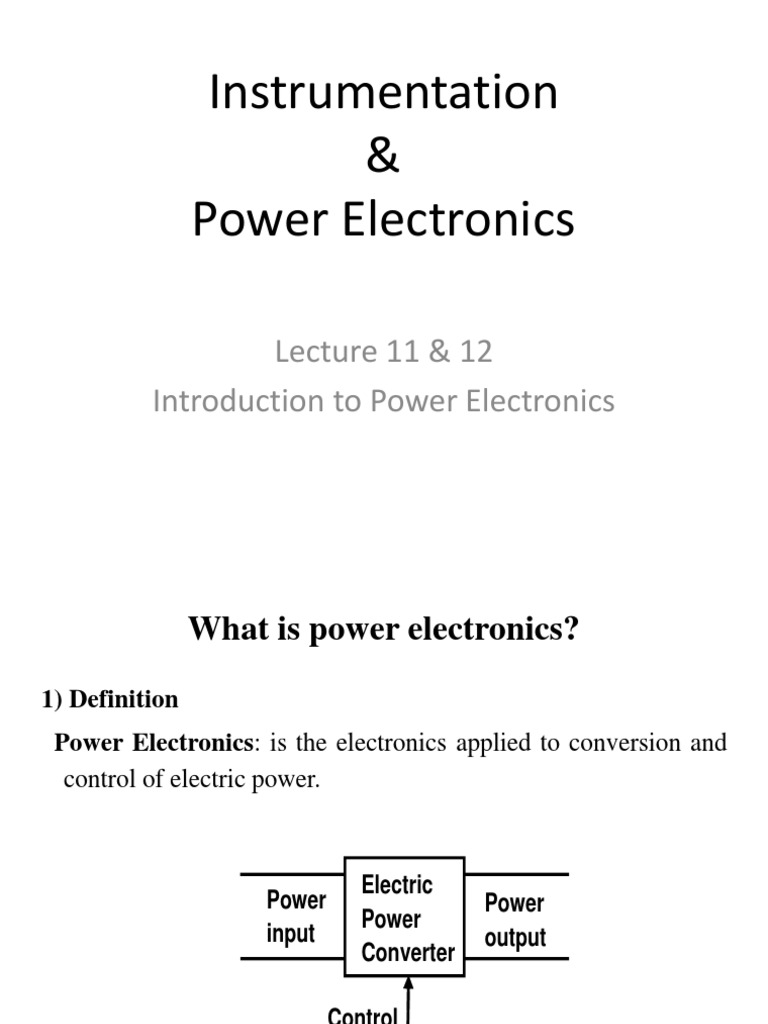 Introduction To Power Electronics PDF Power Electronics Rectifier
