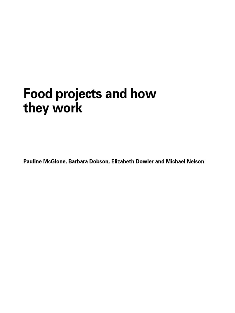 Project Food | PDF | Poverty | Poverty & Homelessness