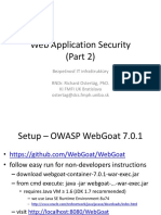 Web Application Security (Part 2)