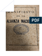 Alianza Nacional - Manifiesto