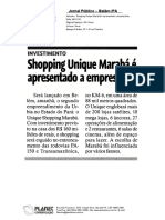 UNIQUE SHOPPING MARABÁ É APRESENTADO AOS EMPRESÁRIOS