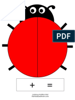 Ladybug Addition Mat PDF