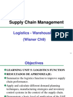 Supply Chain Management: Logistics - Warehousing (Wisner Ch9)