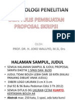 4. Tata Tulis Skripsi Prof. Joko w