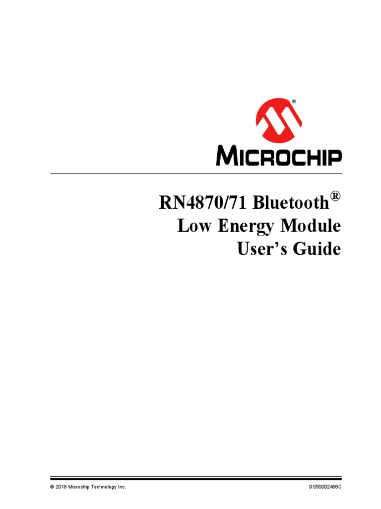 Rn4870/71 Bluetooth Low Energy Module User’S Guide – IQGP