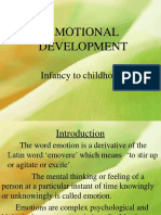 Emotional Development: Infancy To Childhood