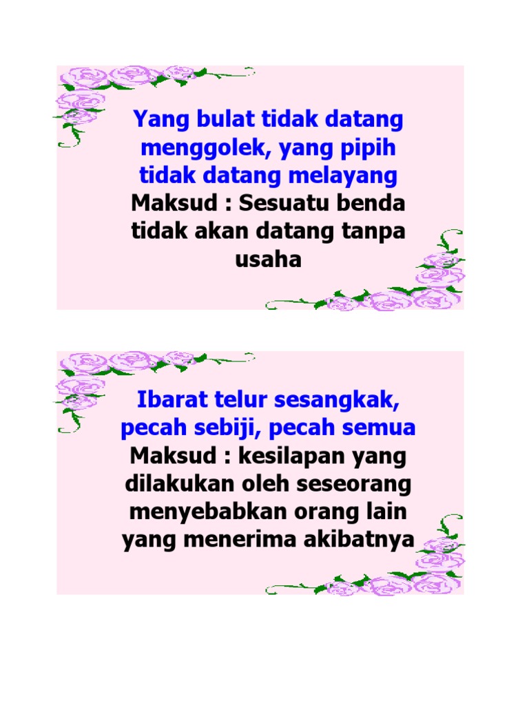 Ibarat Telur Sesangkak Pecah Sebiji Pecah Semua Englshste