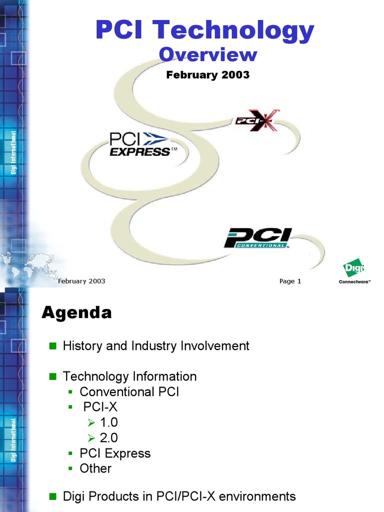 Pci Overview | PDF | 64 Bit Computing | Electronics