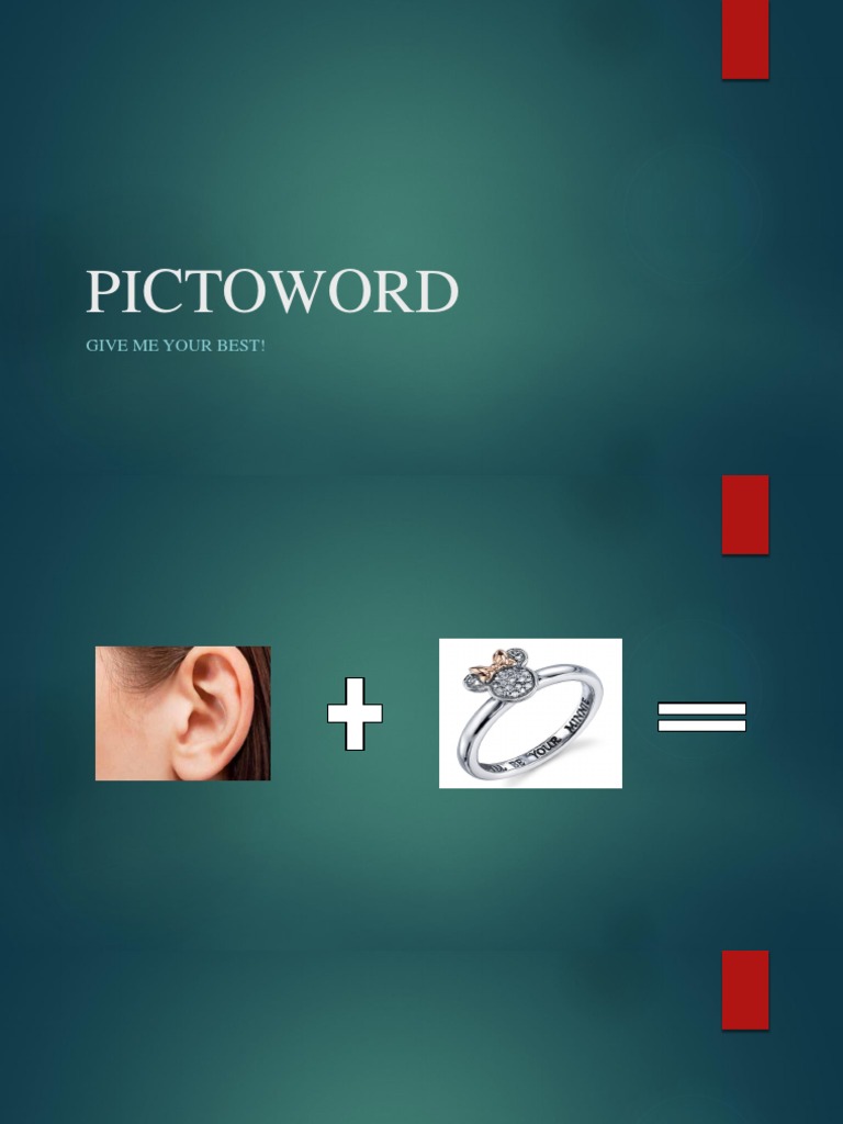 Pictoword: Give Me Your Best! | PDF | Wellness