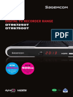 Digital TV Recorder Range: DTR67250T DTR67500T